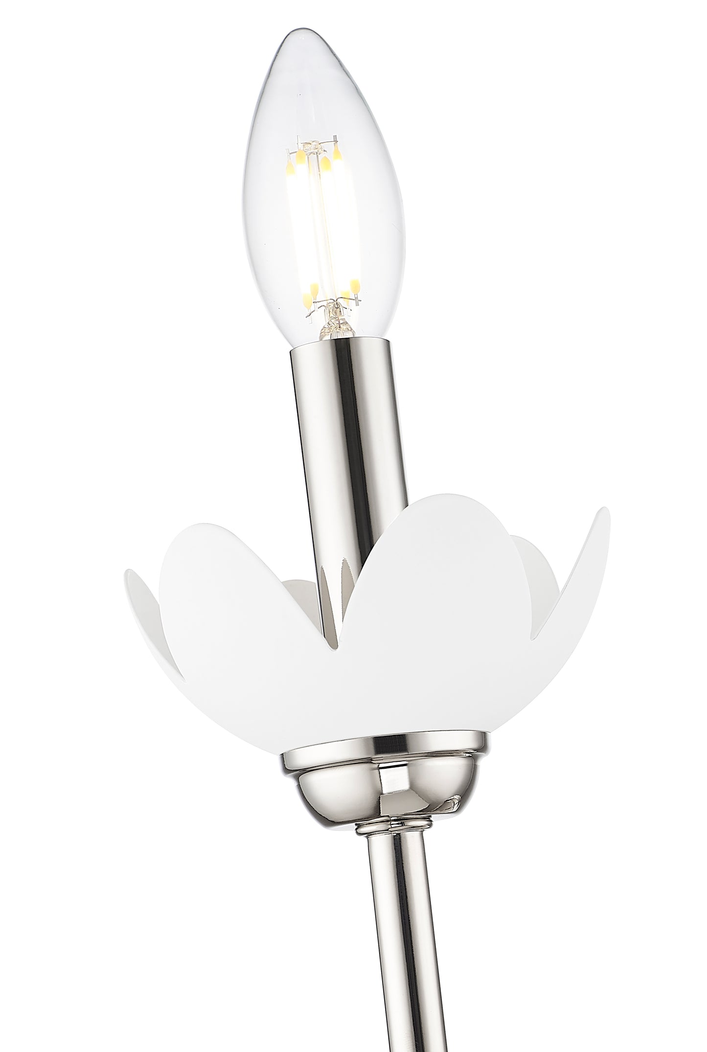 352-1S-PN - Allistair 1 Light Wall 12" Sconce - Polished Nickel