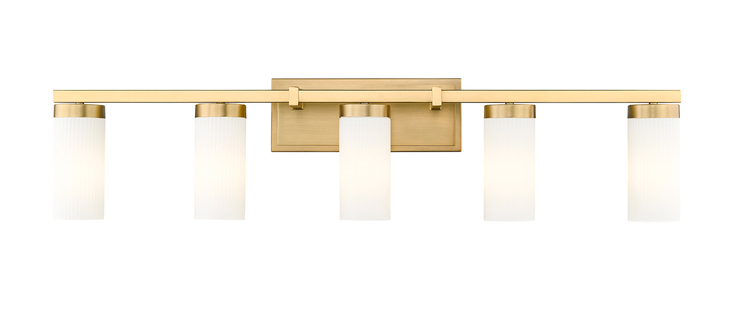 3044-5V-MGLD - Danica 5 Light 39" Vanity - Modern Gold