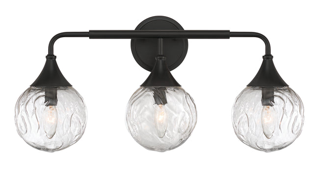 61203-FB - Reflection 3 Light 24" Wide Vanity Light - Flat Black