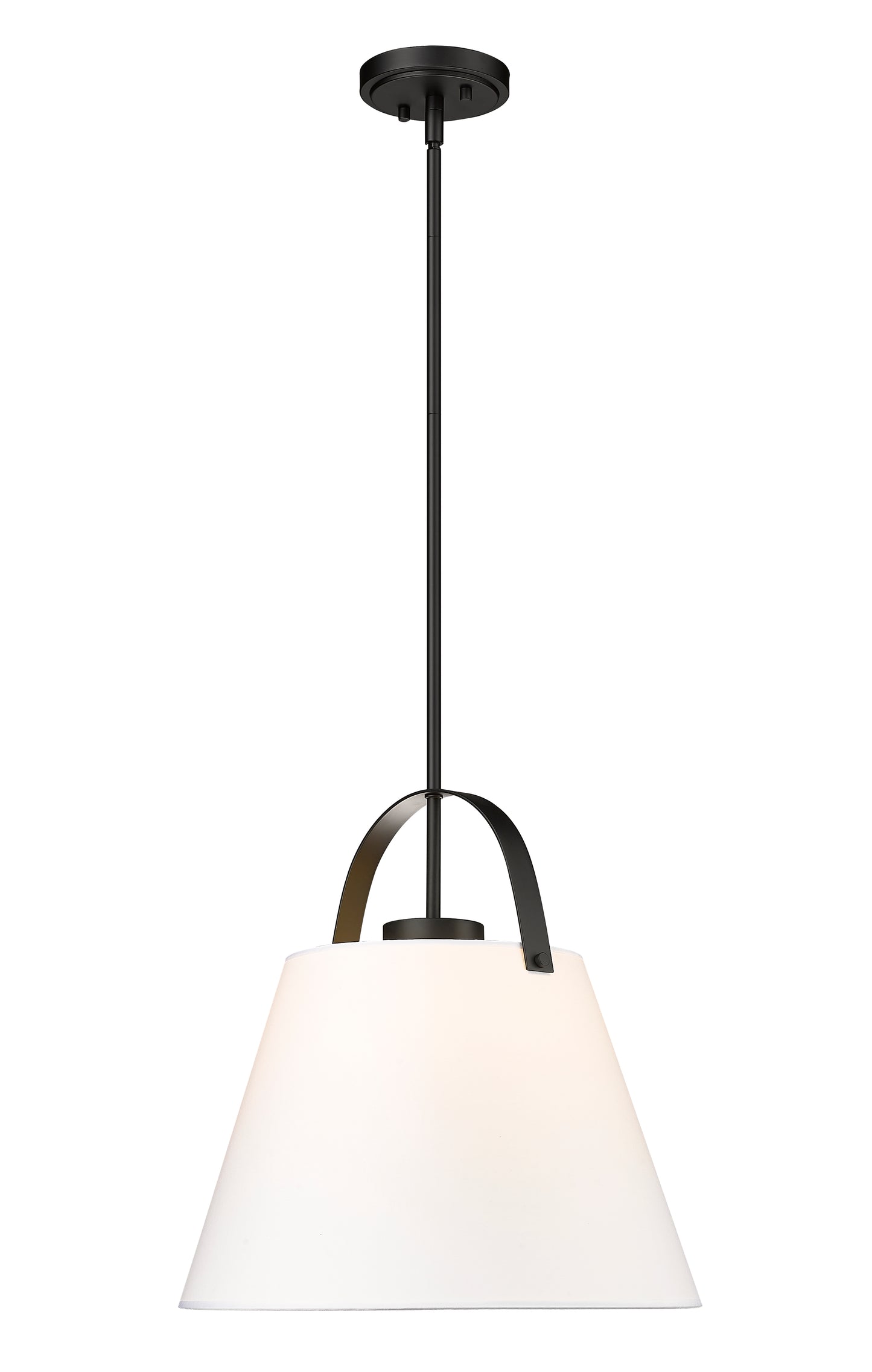 743P18-MB - Z-Studio 1 Light 18" Pendant - Matte Black