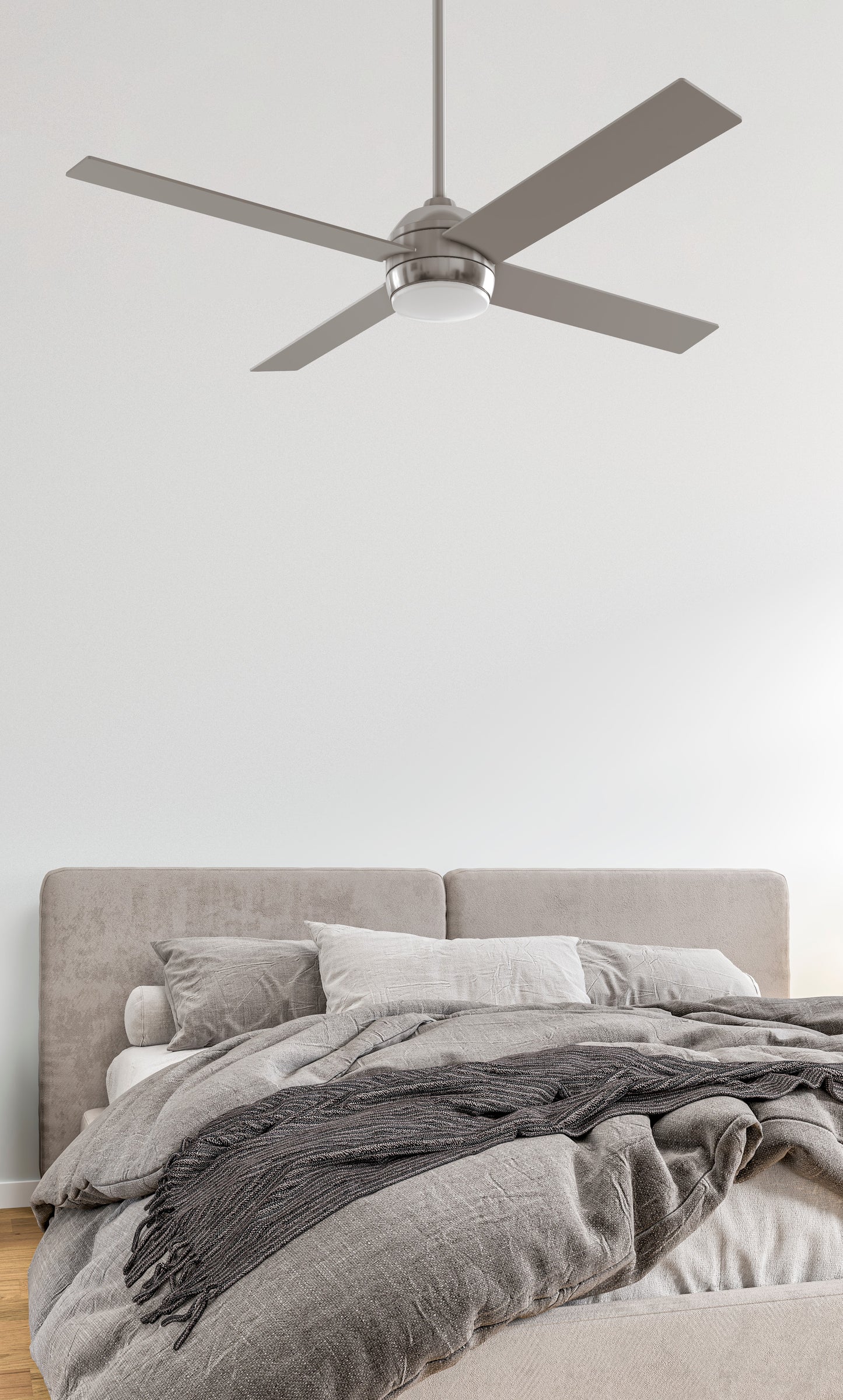 KLS52BNK4 - Kelsey 52" 4-blade Indoor Ceiling Fan 52" 4 Blade Ceiling Fan with Light Kit - Brushed Nickel