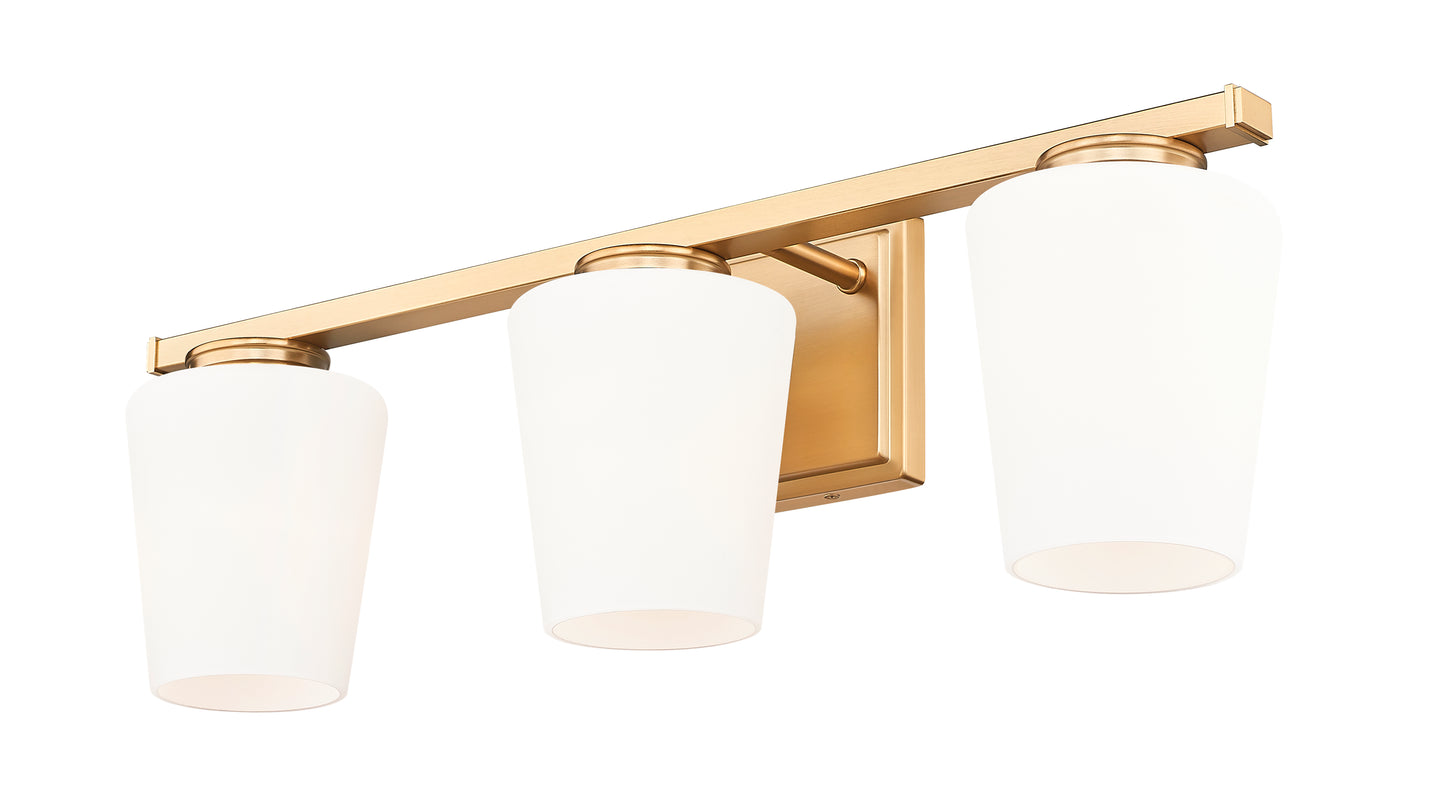 7703-3V-MGLD - Nextra 3 Light 24" Vanity - Modern Gold