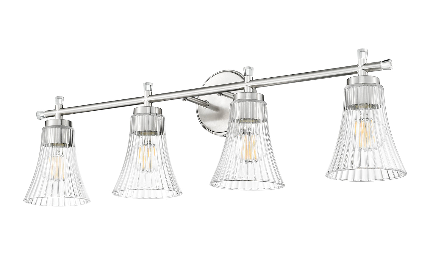 7519-4V-BN - Belle 4 Light 32" Vanity - Brushed Nickel