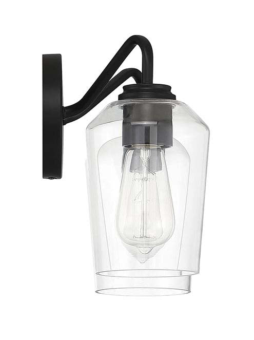 56102-FB - Shayna 2 Light 15" Wide Vanity Light - Flat Black
