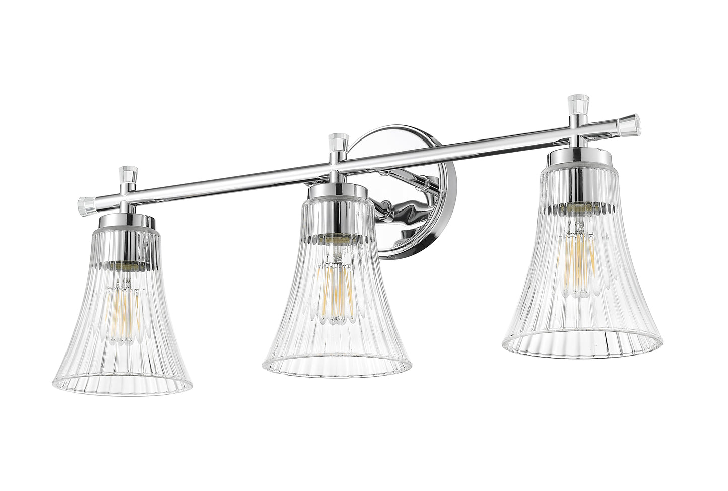 7519-3V-CH - Belle 3 Light 24" Vanity - Chrome