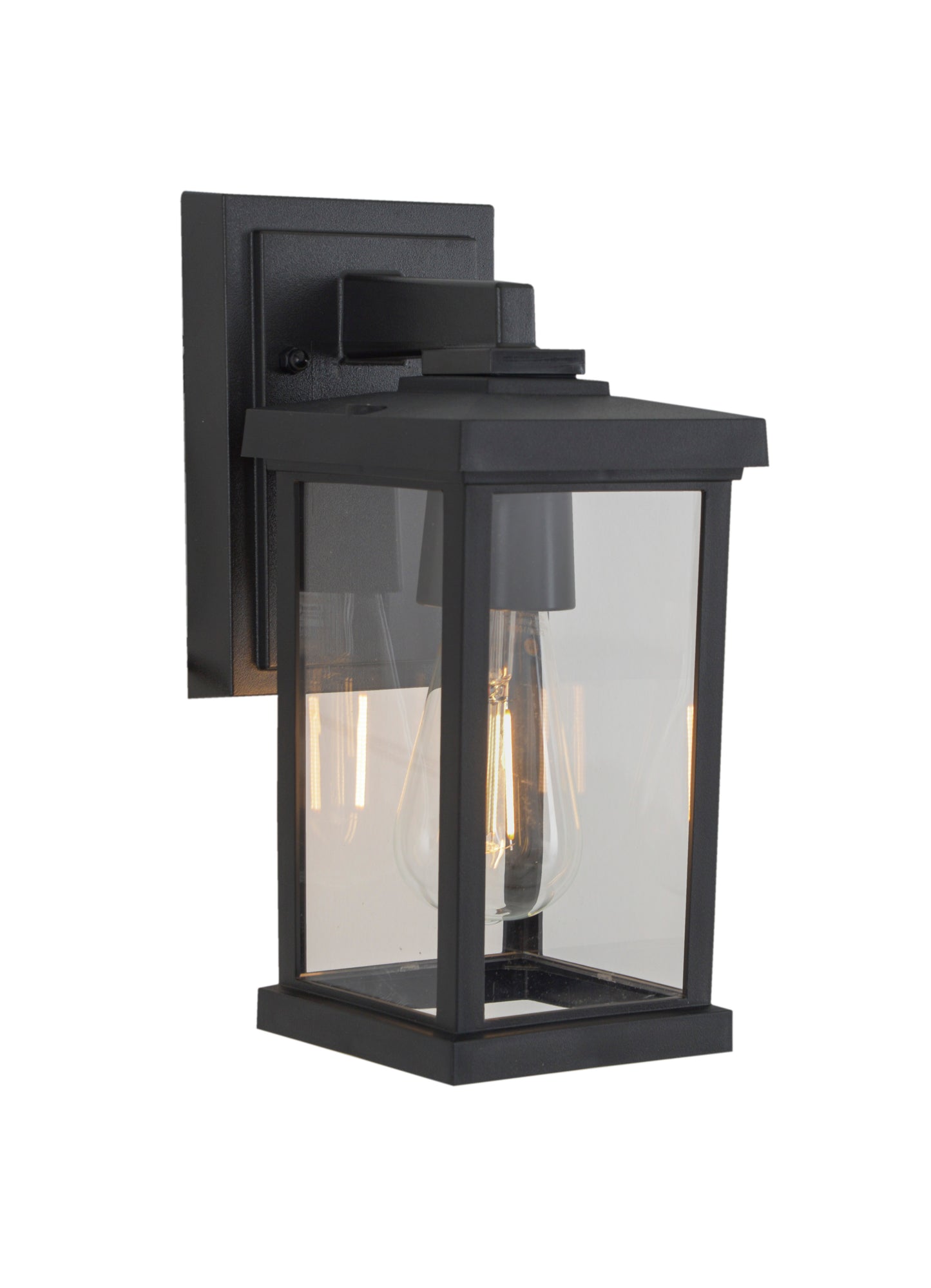 ZA2404-TB-C - Resilience Lanterns 1 Light 11.38" High Outdoor Wall Lantern - Textured Black