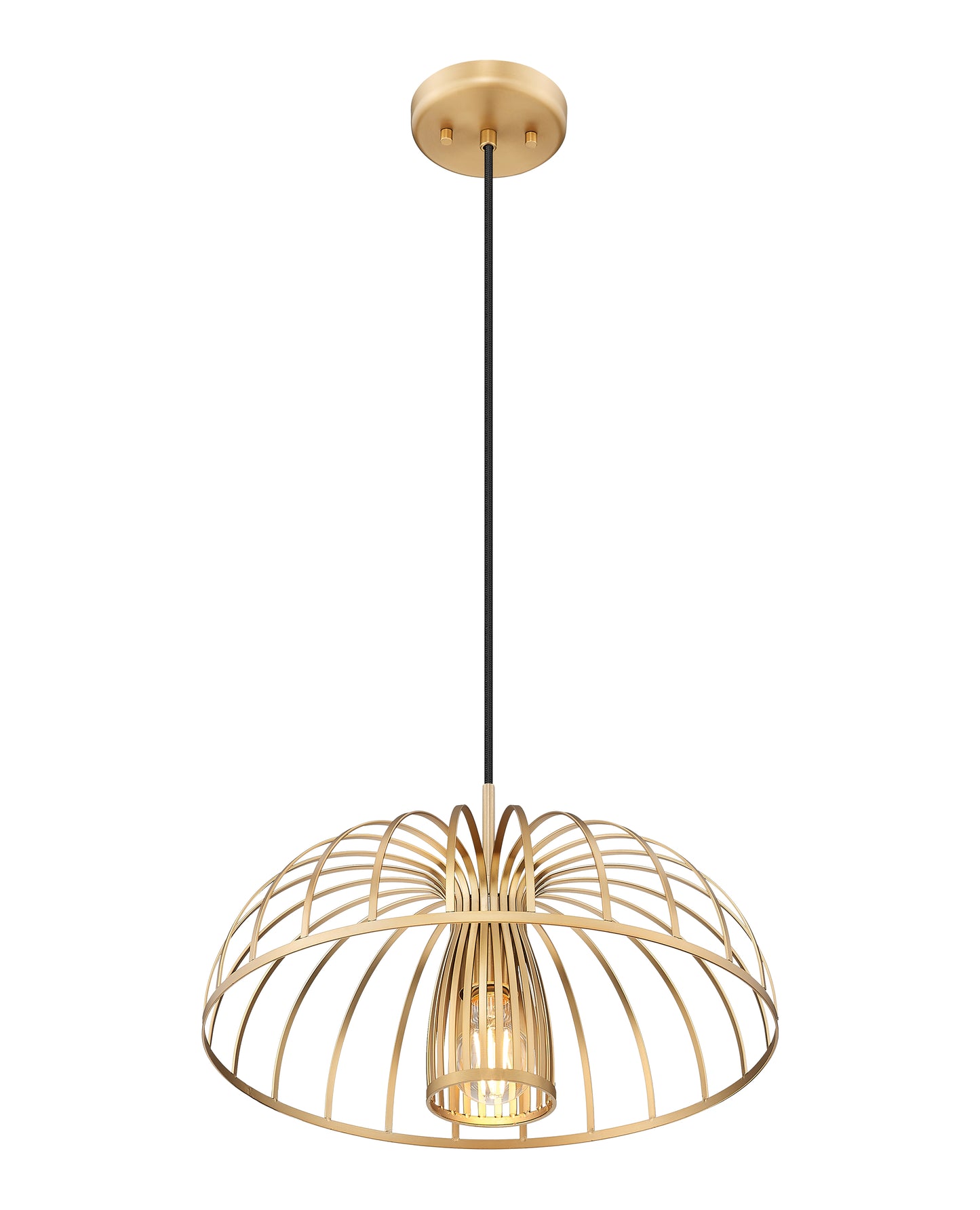 623P16-MGLD - Valencia 1 Light 16" Pendant - Modern Gold