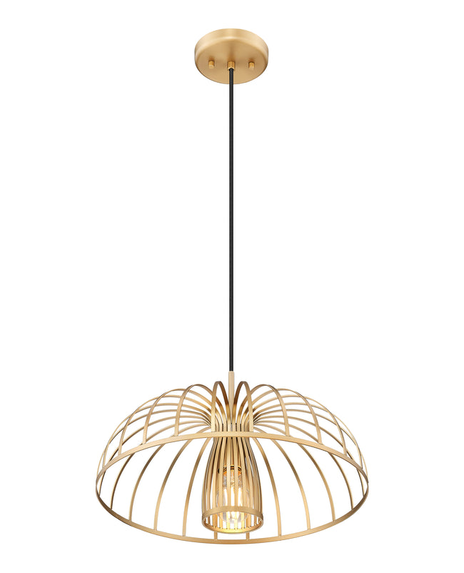 623P16-MGLD - Valencia 1 Light 16" Pendant - Modern Gold