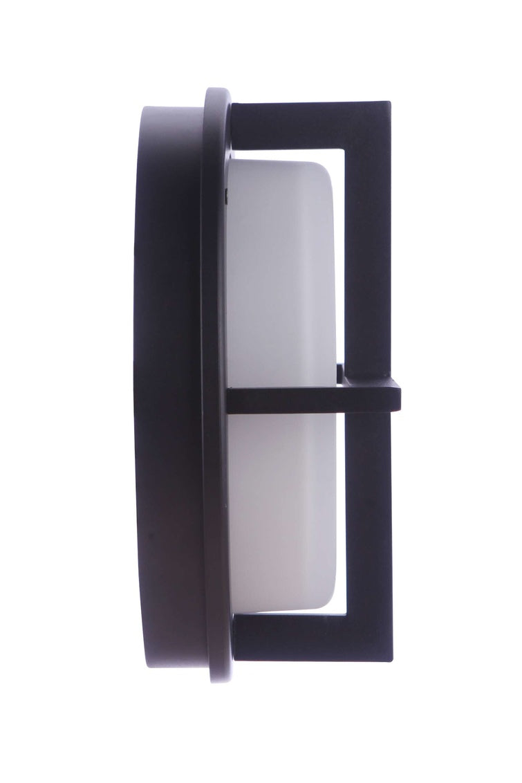 ZA5912-TB - Bulkhead Round 2 Light 3.94" High Outdoor Wall/Ceiling Mount - Textured Black
