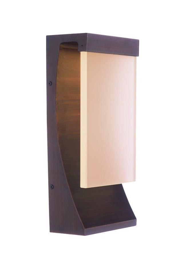 ZA5814-ABZ-LED - Vault 1 Light 15" High Outdoor Wall Lantern - Aged Bronze Brushed