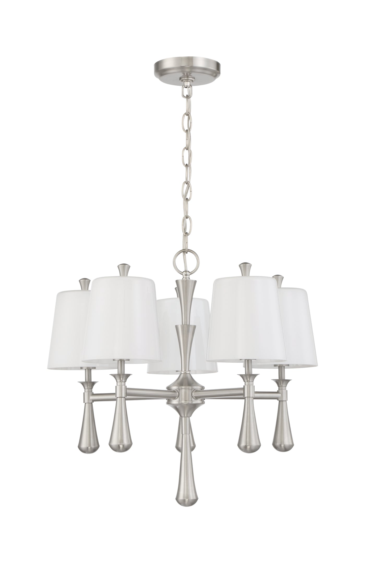 57425-BNK - Palmer 5 Light 21" Wide Chandelier - Brushed Nickel