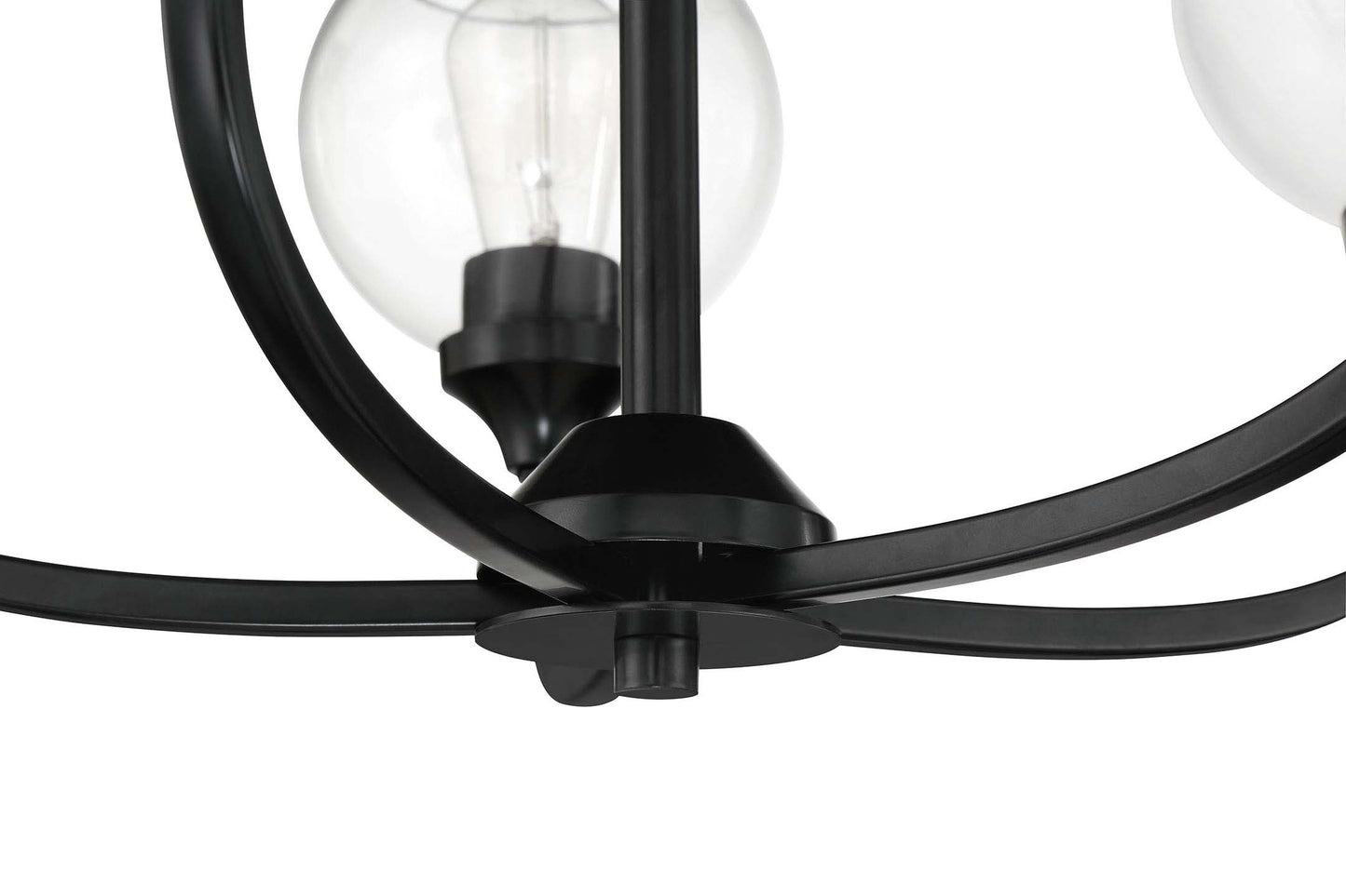 56225-FB - Glenda 5 Light 24" Wide Chandelier - Flat Black