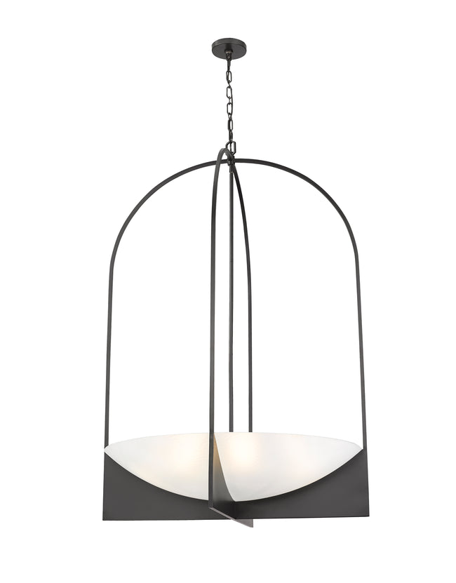 1947-48MB - Devon 8 Light 32" Chandelier - Matte Black