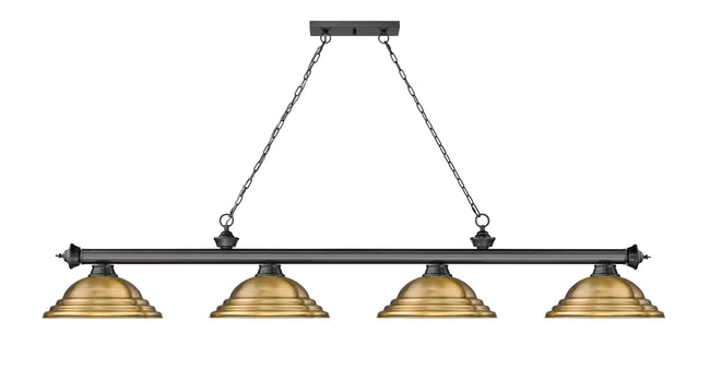 2306-4BP-SRB - Cordon 4 Light 82" Billiard - Bronze Plate