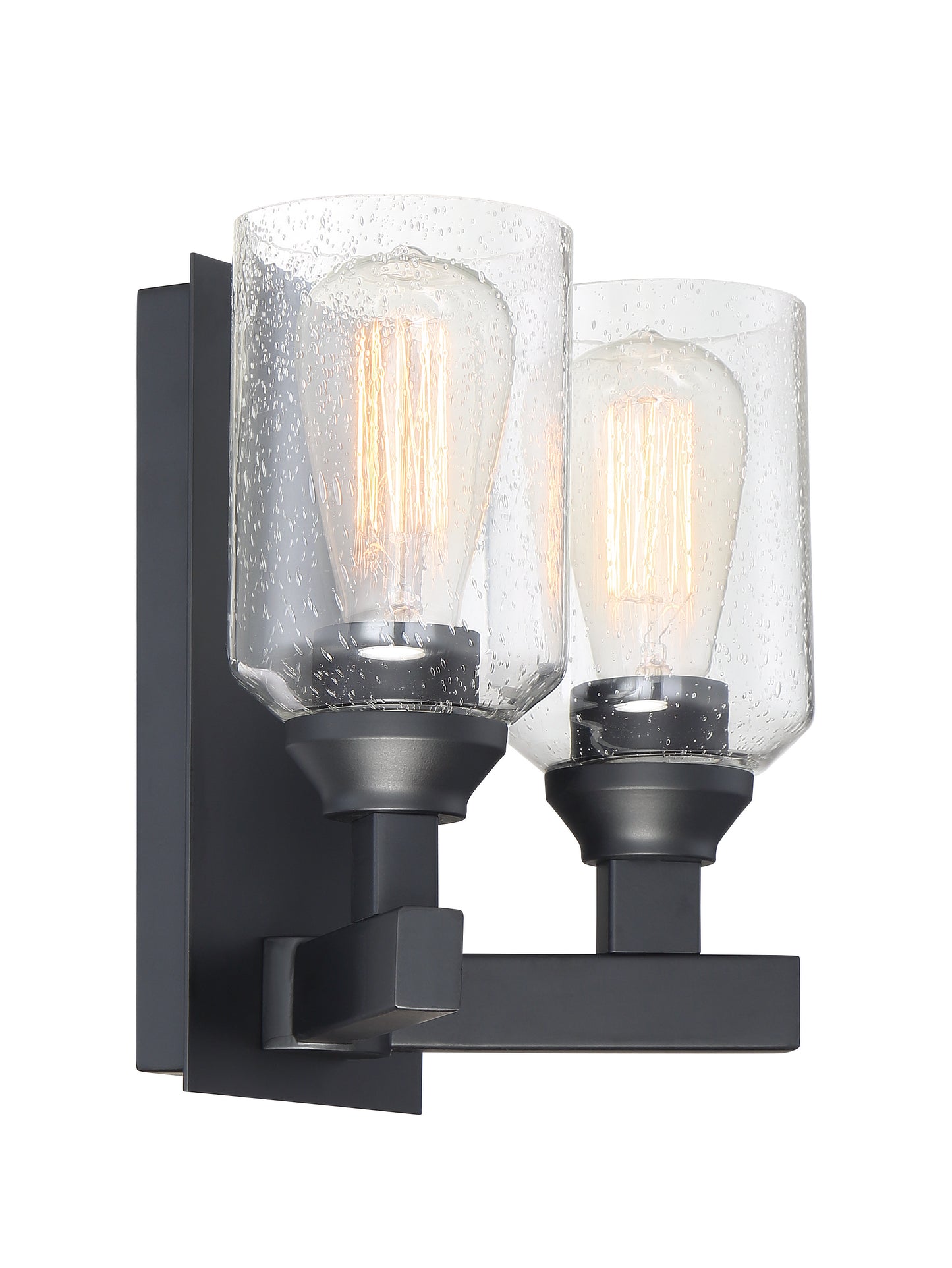 53162-FB - Chicago 2 Light 10" High Wall Sconce - Flat Black