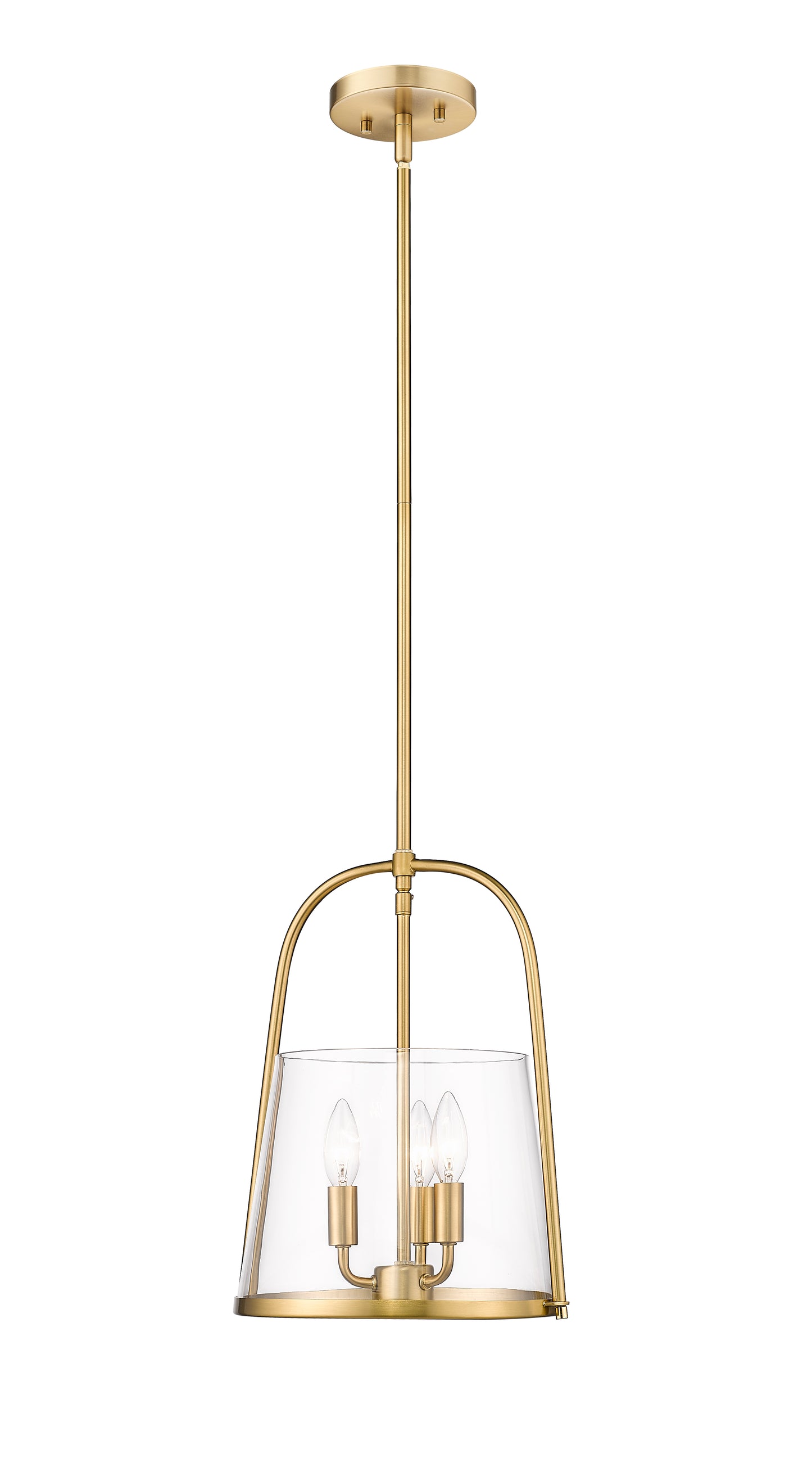 3041P12-MGLD - Archis 3 Light 12" Pendant - Modern Gold