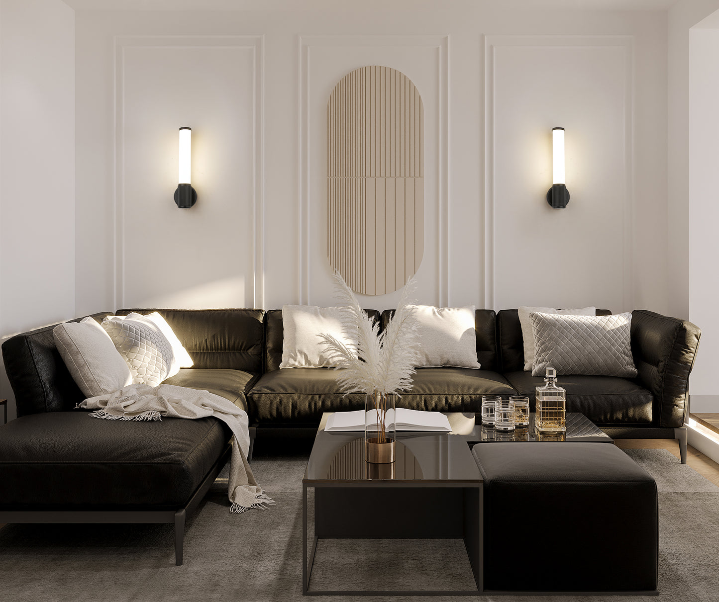 1021-1S-MB-LED - Solange 1 Light Wall 16" Sconce - Matte Black