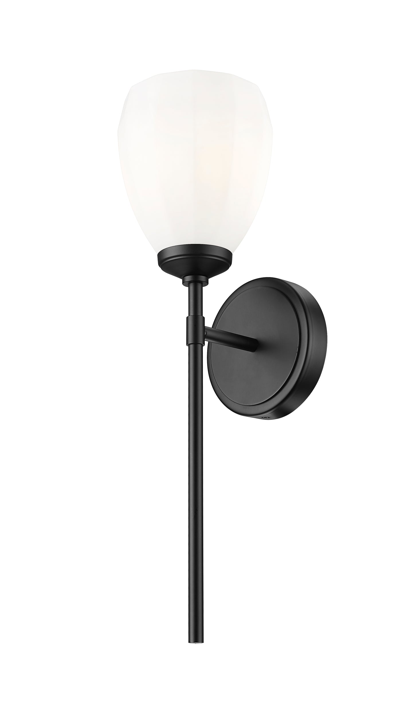 7004-1S-MB - Oren 1 Light Wall 19" Sconce - Matte Black