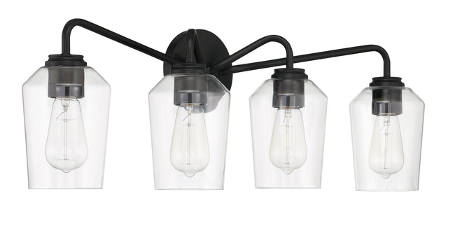 56104-FB - Shayna 4 Light 31" Wide Vanity Light - Flat Black