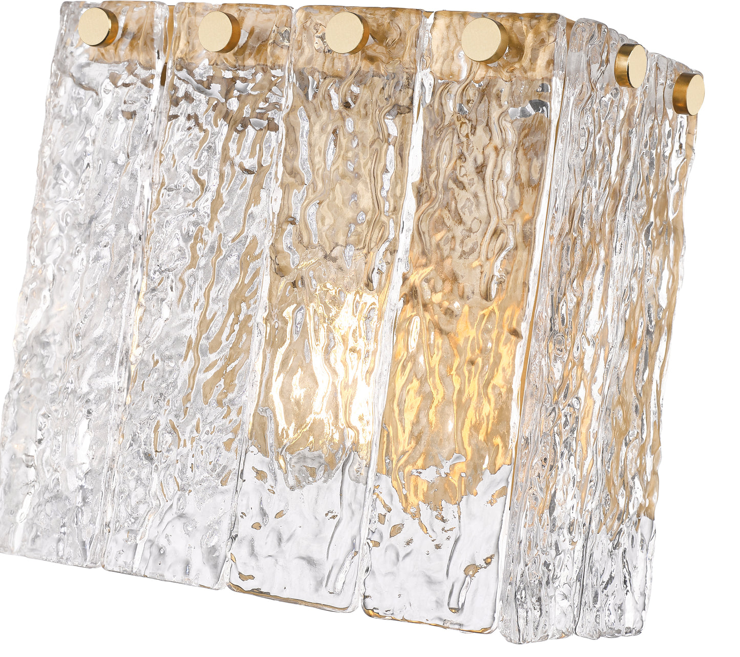 1943-1S-MGLD - Glacier 1 Light Wall 7" Sconce - Modern Gold