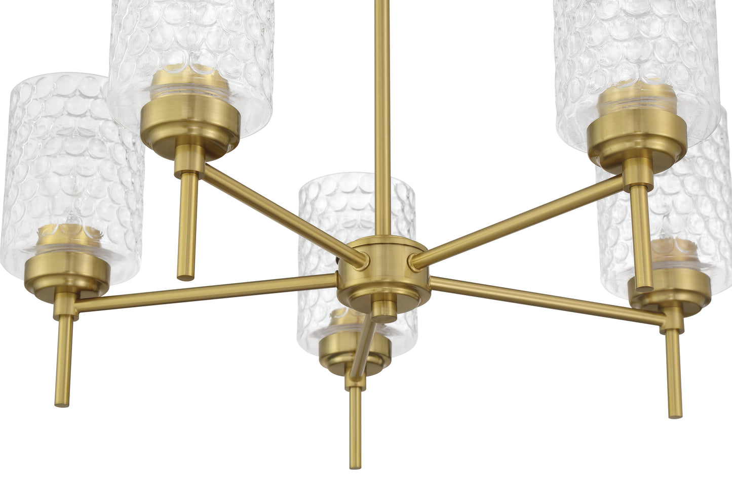 60525-SB - Claire 5 Light 24" Wide Chandelier - Satin Brass