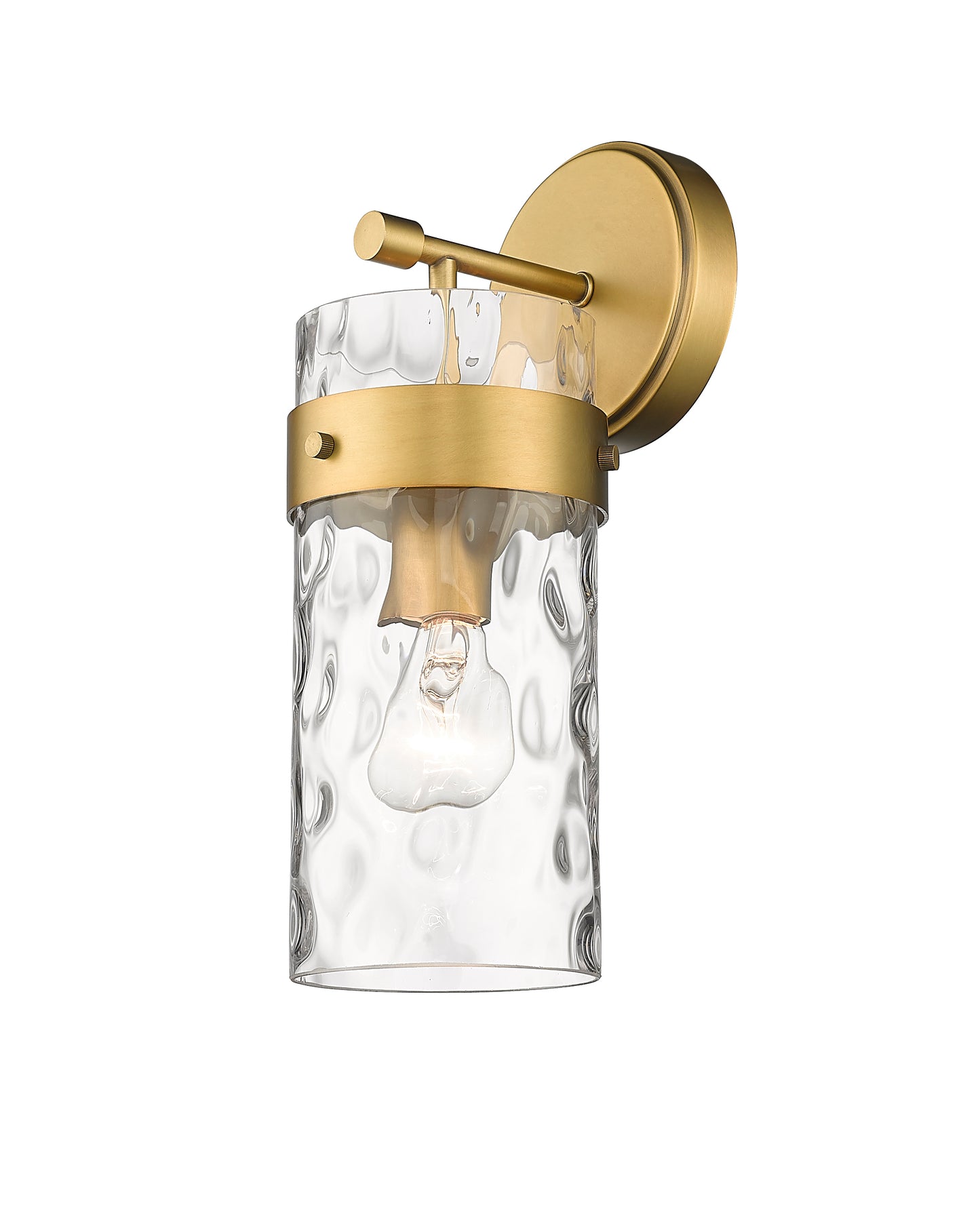3035-1SS-RB - Fontaine 1 Light Wall 14" Sconce - Rubbed Brass