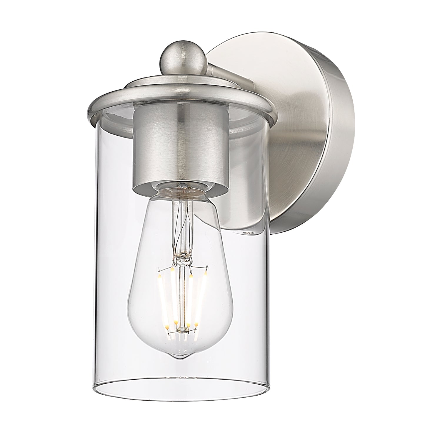 742-1S-BN - Thayer 1 Light Wall 9" Sconce - Brushed Nickel