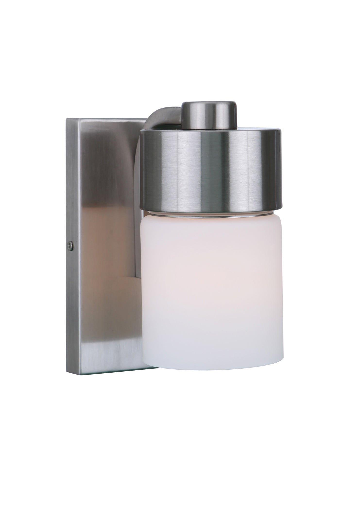 12305BNK1 - District 1 Light 7.85" High Wall Sconce - Brushed Nickel