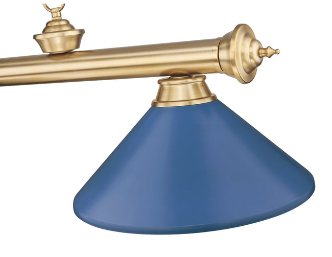 2306-3HBR-MNB - Cordon 3 Light 58" Billiard - Heritage Brass