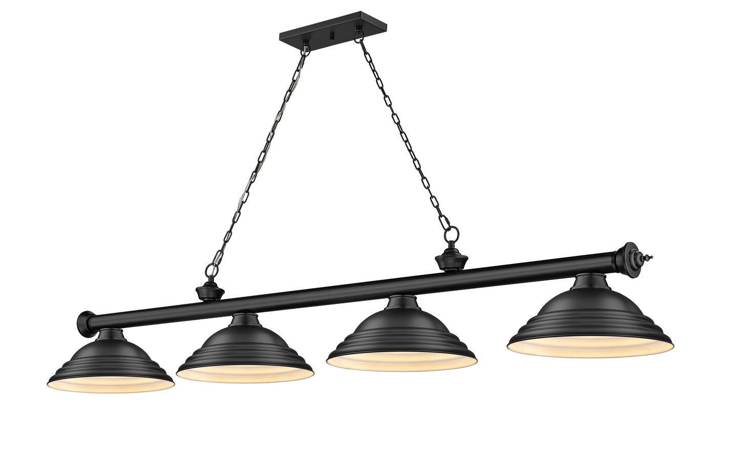 2306-4MB-SMB - Cordon 4 Light 82" Billiard - Matte Black