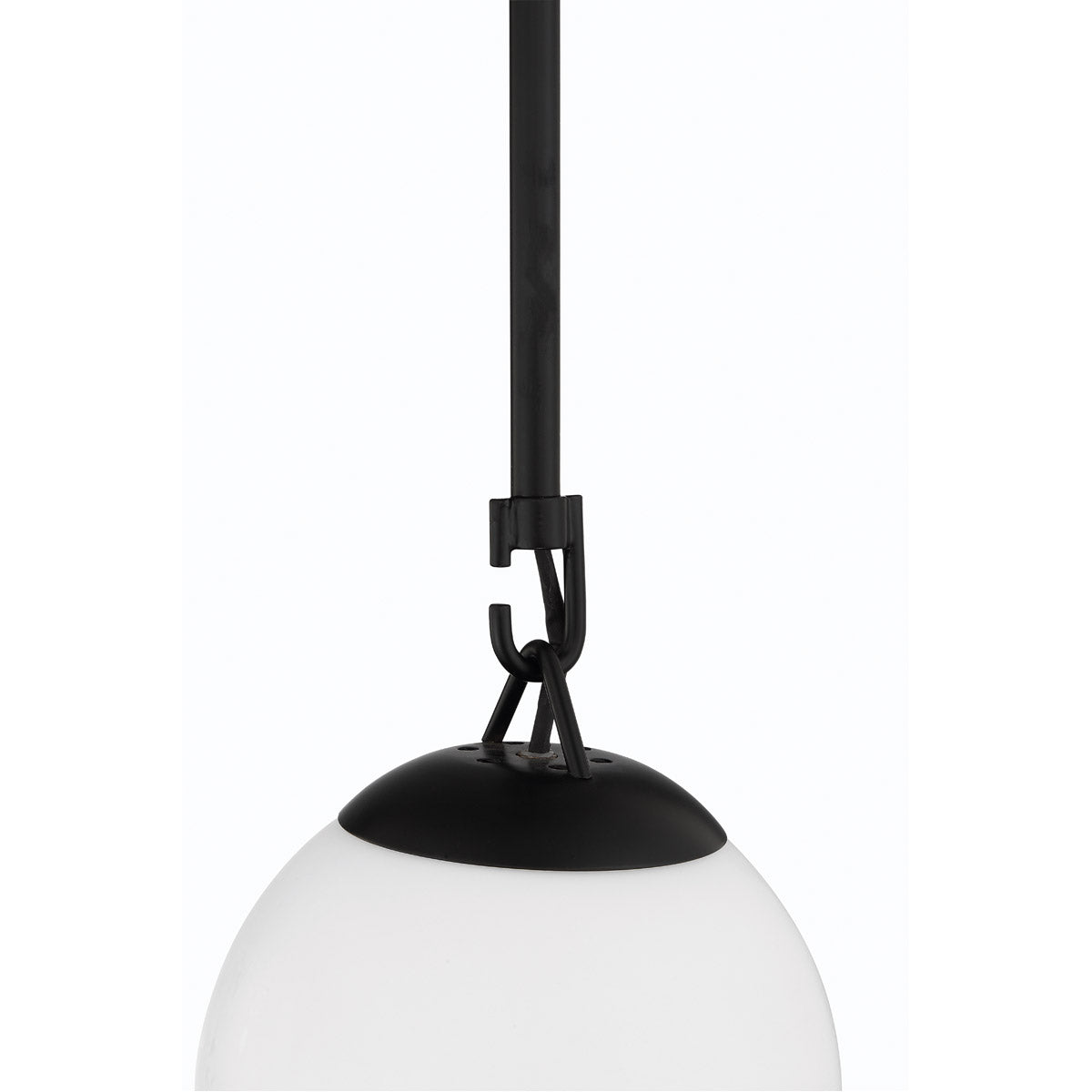 50791-FB - Orion 1 Light 6" Wide Mini Pendant - Flat Black
