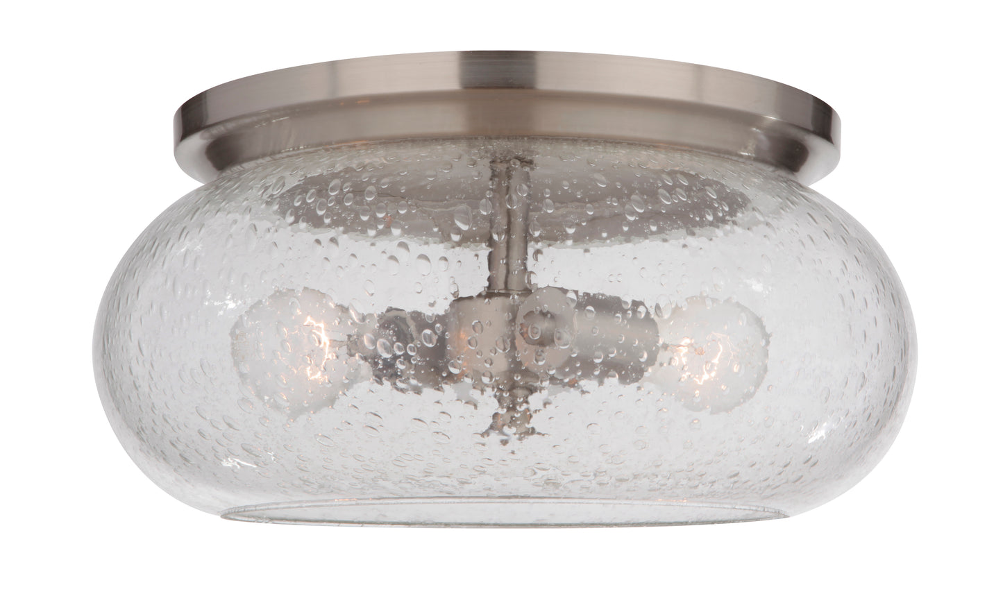49982-BNK - Serene 2 Light 14.5" Wide Flush Mount - Brushed Nickel