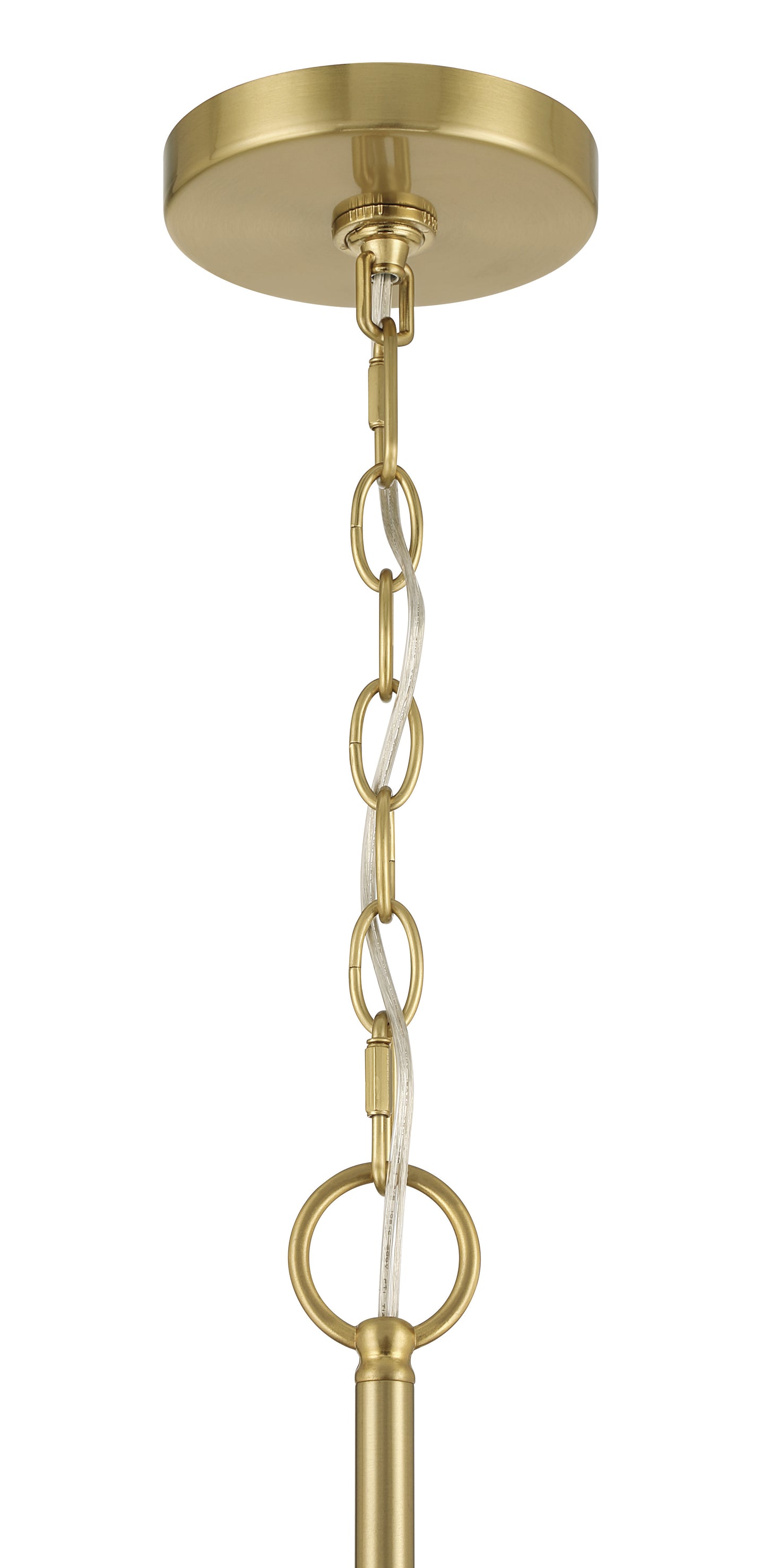 61393-SB - Keira 3 Light 21" Wide Pendant - Satin Brass
