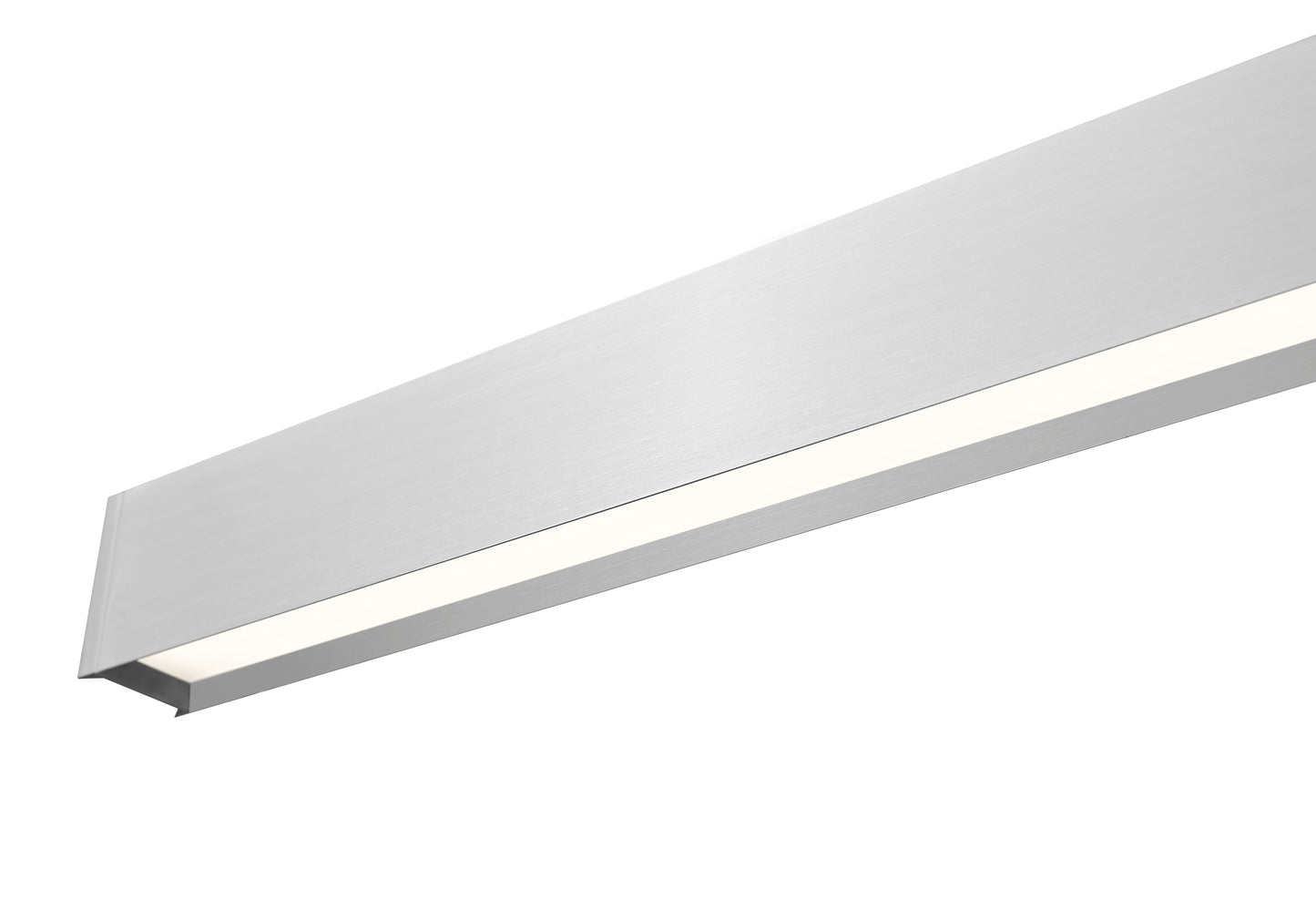 1016-55L-BN-LED - Hudson 1 Light Linear 55" Chandelier - Brushed Nickel