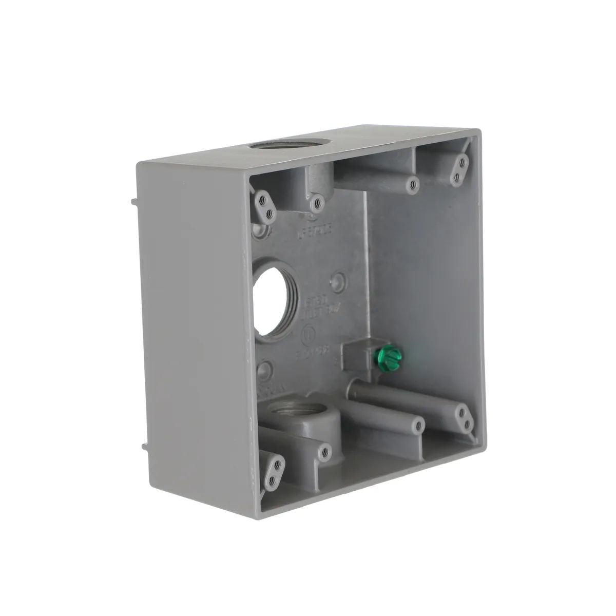 5341-0 - Weatherproof 2-Gang Box - 3/4" Threaded Outlets