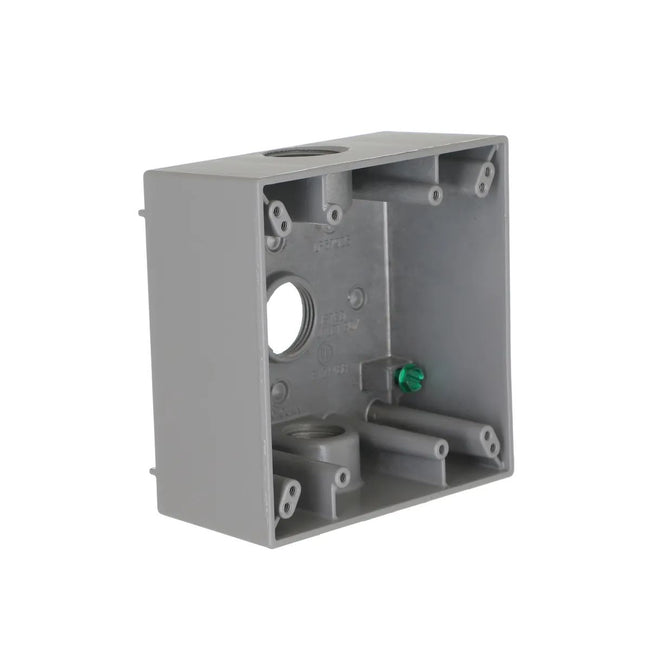 5341-0 - Weatherproof 2-Gang Box - 3/4" Threaded Outlets