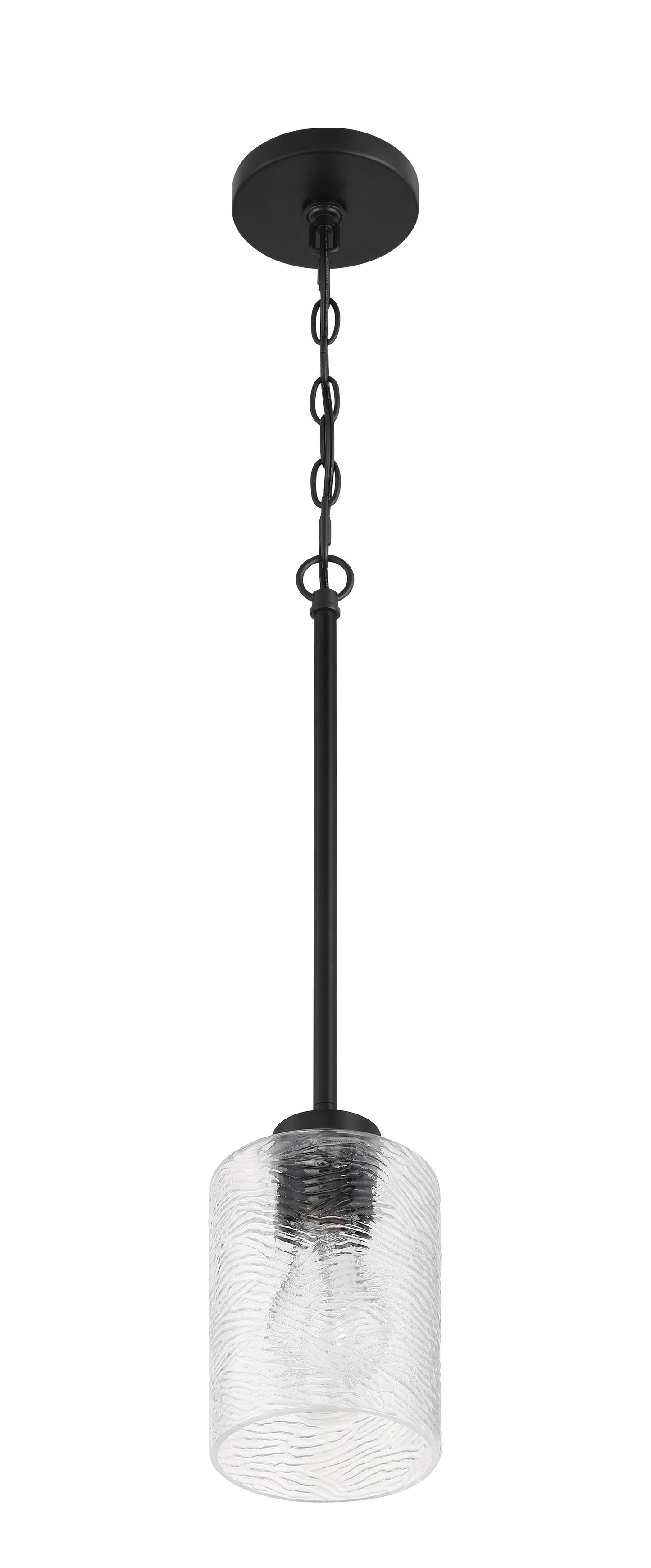 60291-FB - Lyndsey 1 Light 5" Wide Mini Pendant - Flat Black