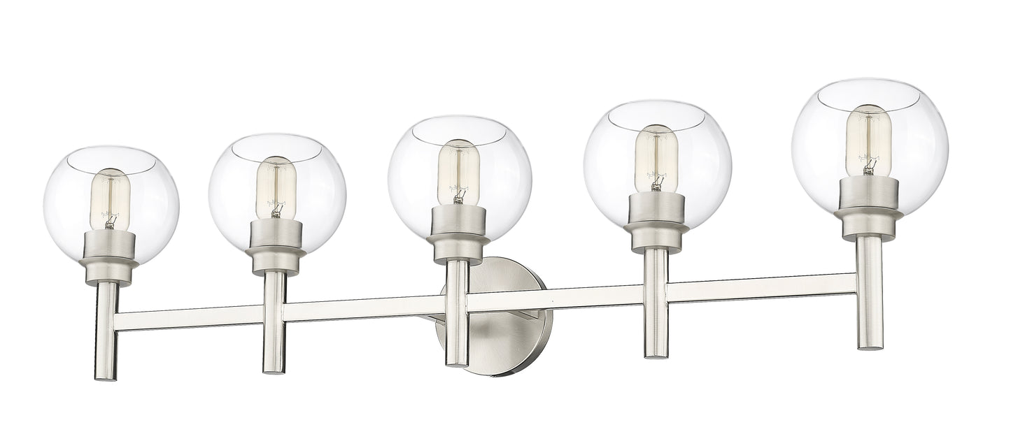 7502-5V-BN - Sutton 5 Light 40" Vanity - Brushed Nickel