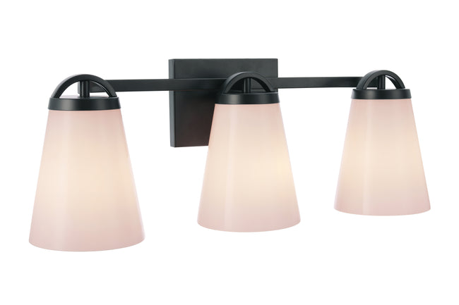20723FB3 - Zane 3 Light 23" Wide Vanity Light - Flat Black