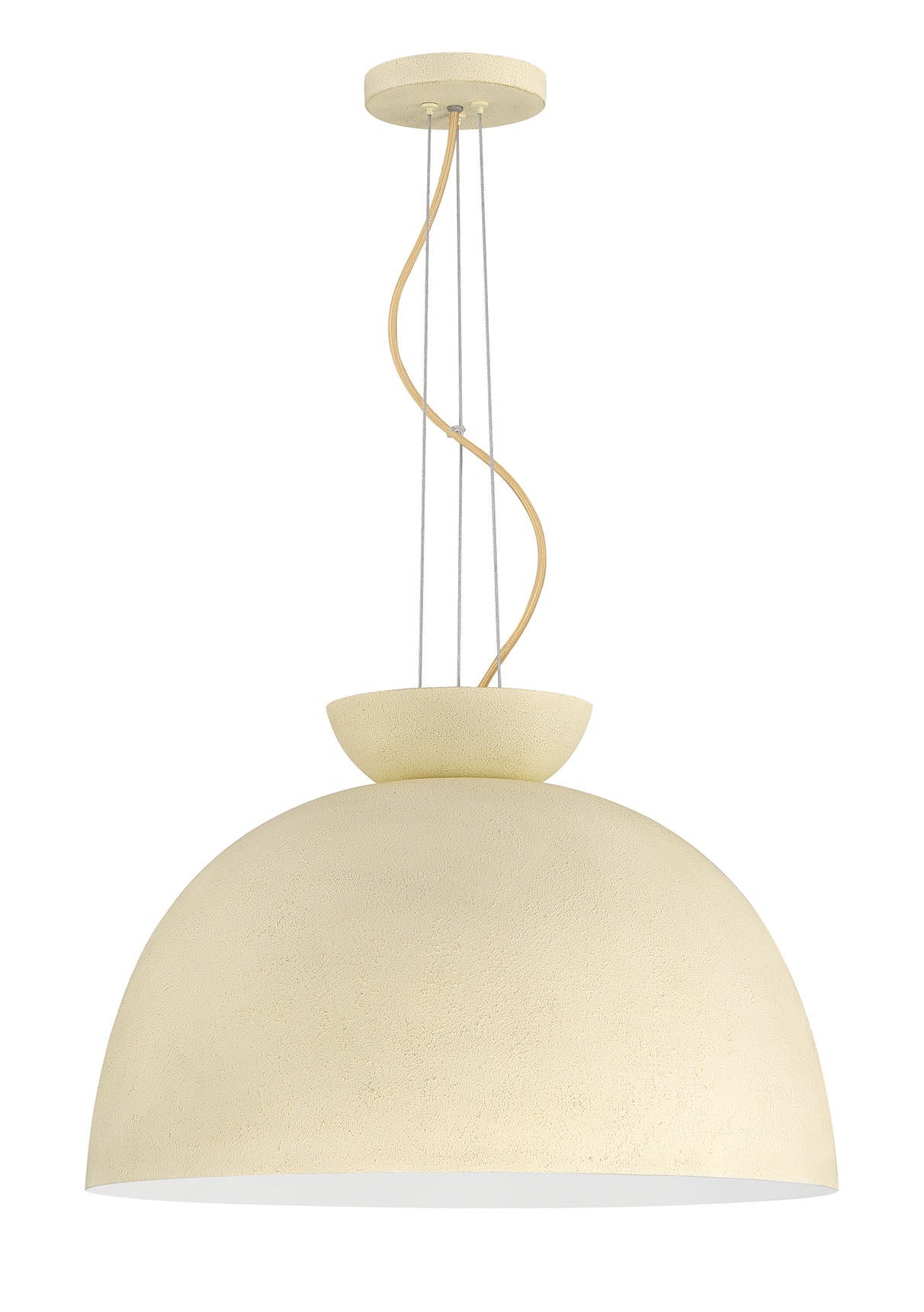 59192-CW - Ventura Dome 1 Light 20" Wide Pendant - Cottage White