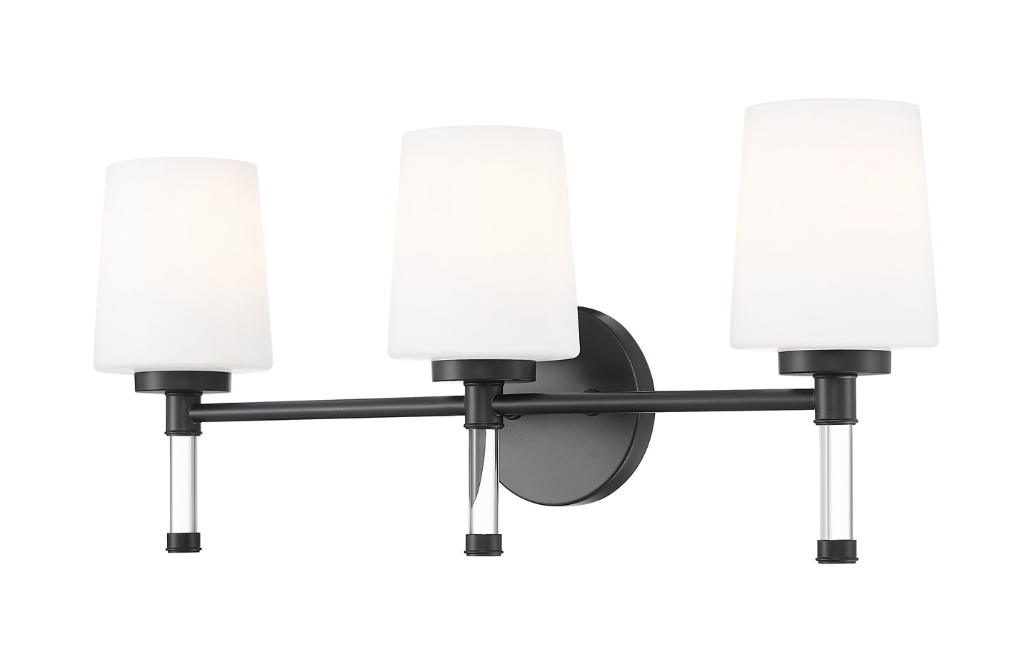7700-3V-MB - Henri 3 Light 24" Vanity - Matte Black