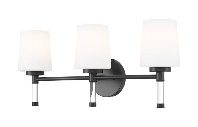 7700-3V-MB - Henri 3 Light 24" Vanity - Matte Black