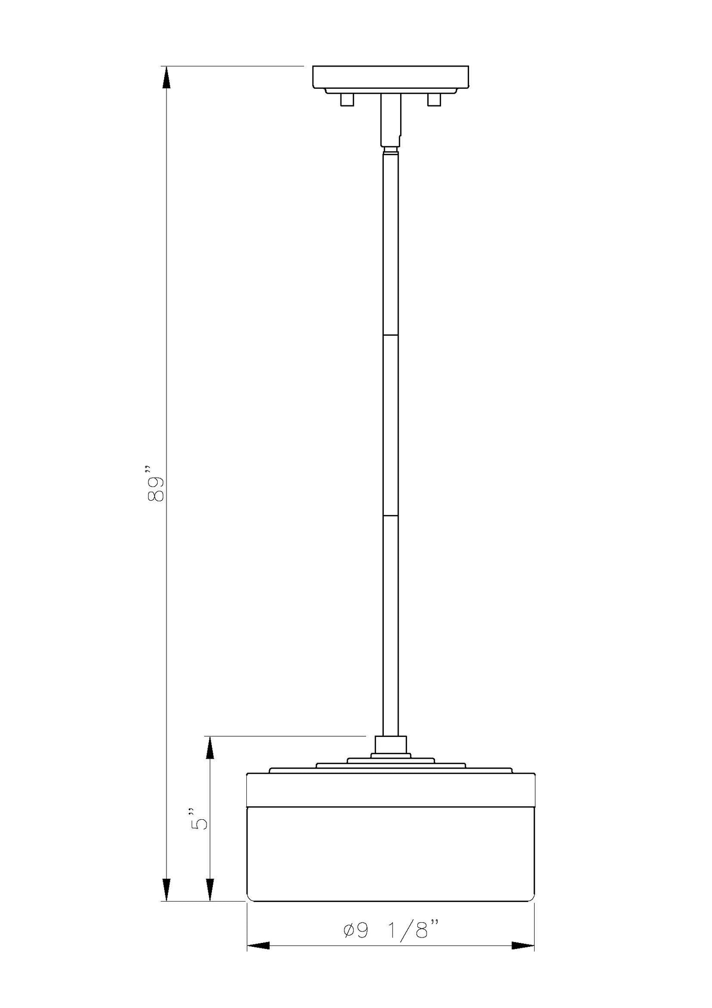 827P9-MGLD-LED - Renaud 1 Light 9" Pendant - Modern Gold