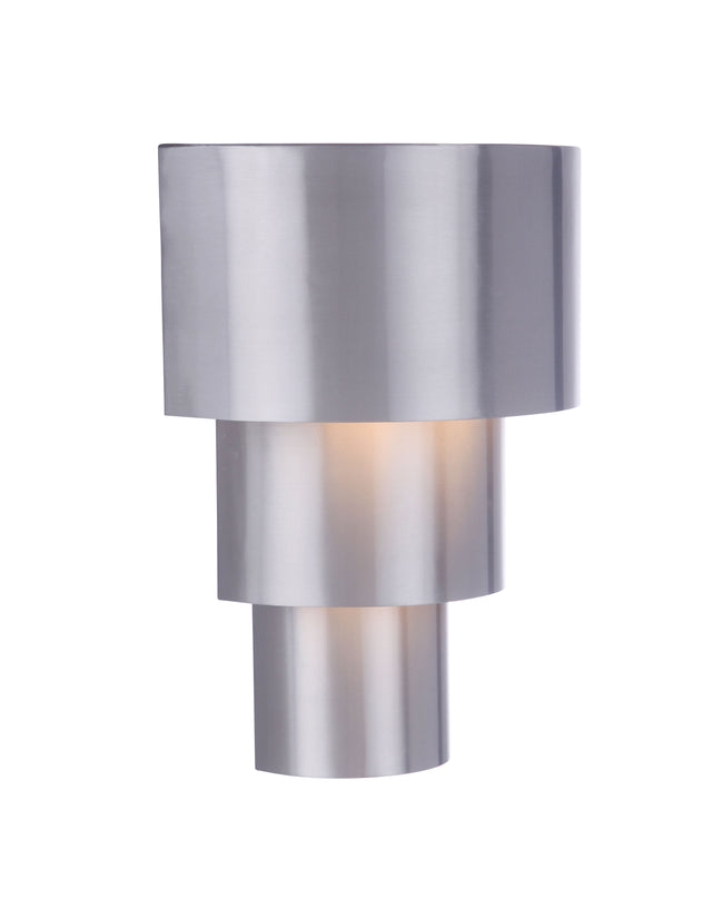 ZA5112-SA-LED - Midtown 1 Light 8.63" High Outdoor Pocket Lantern - Satin Aluminum