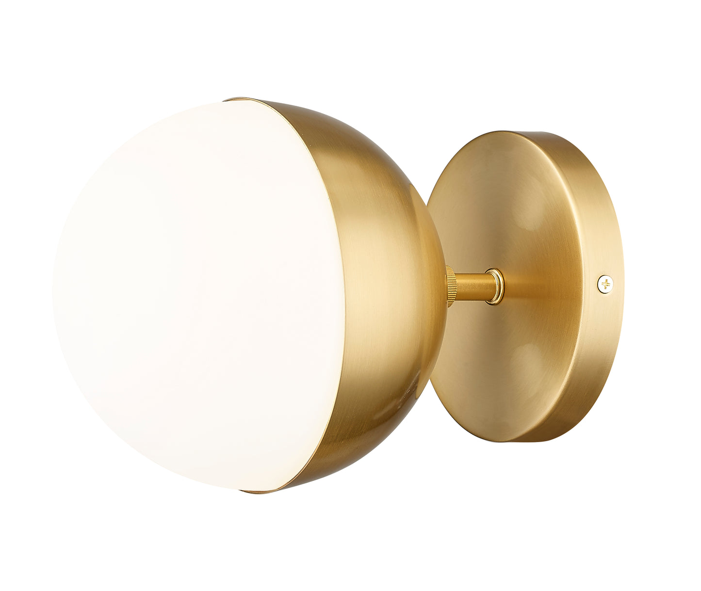 7517-1S-MGLD - Realm Sphere 1 Light Wall 6" Sconce - Modern Gold