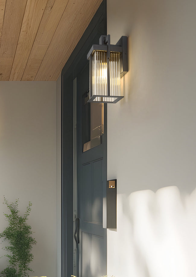 5031S-BK - Fortis 1 Light Outdoor Wall 13" Light - Sand Black