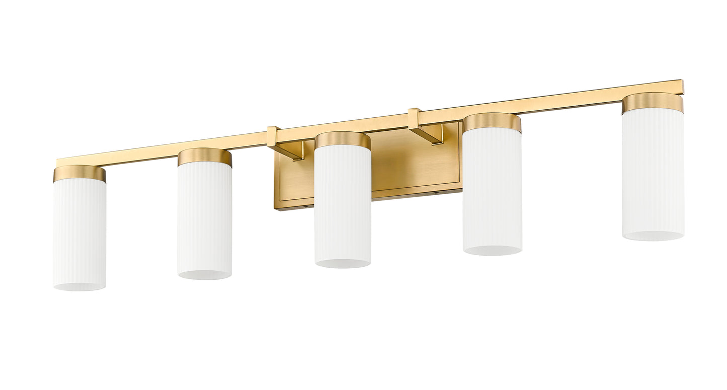 3044-5V-MGLD - Danica 5 Light 39" Vanity - Modern Gold