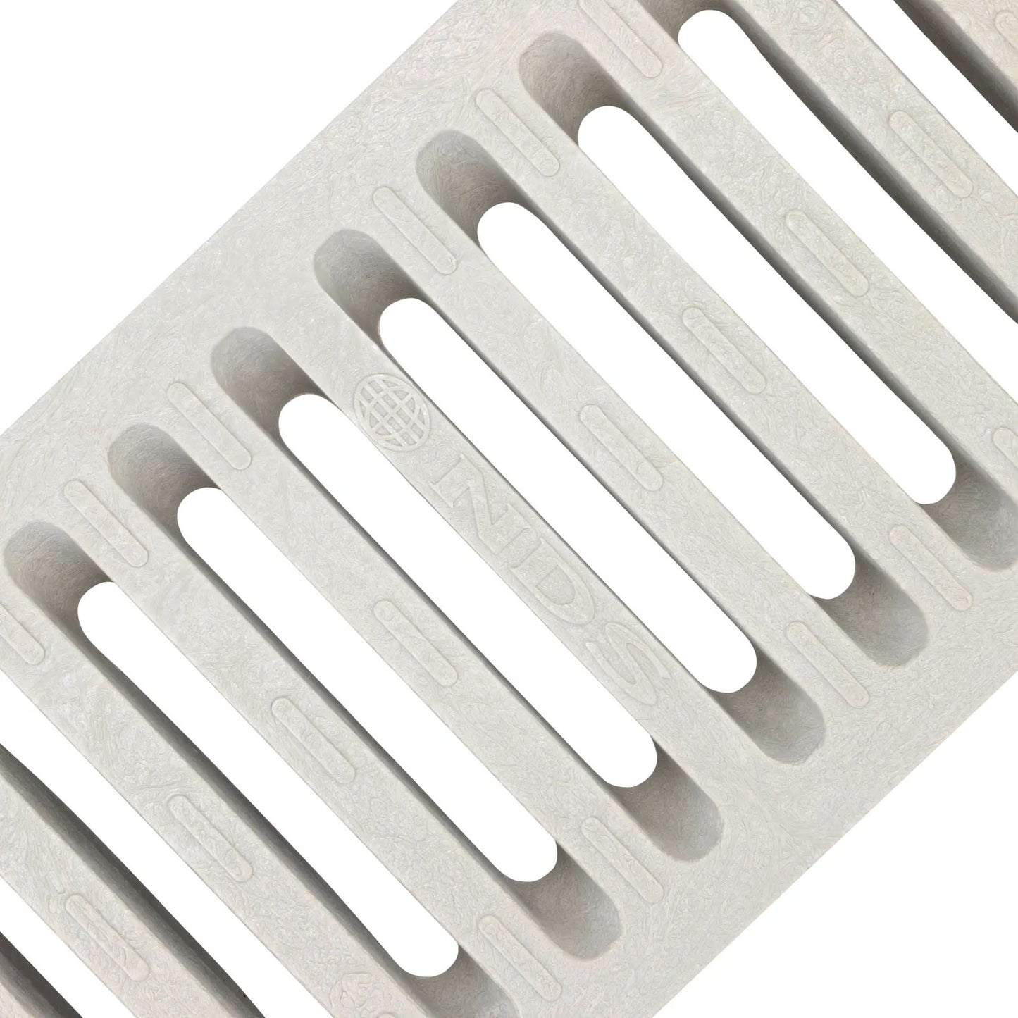 661LG - Light Gray Plastic Dura Slope Channel Drain Grate - 6" x 24"