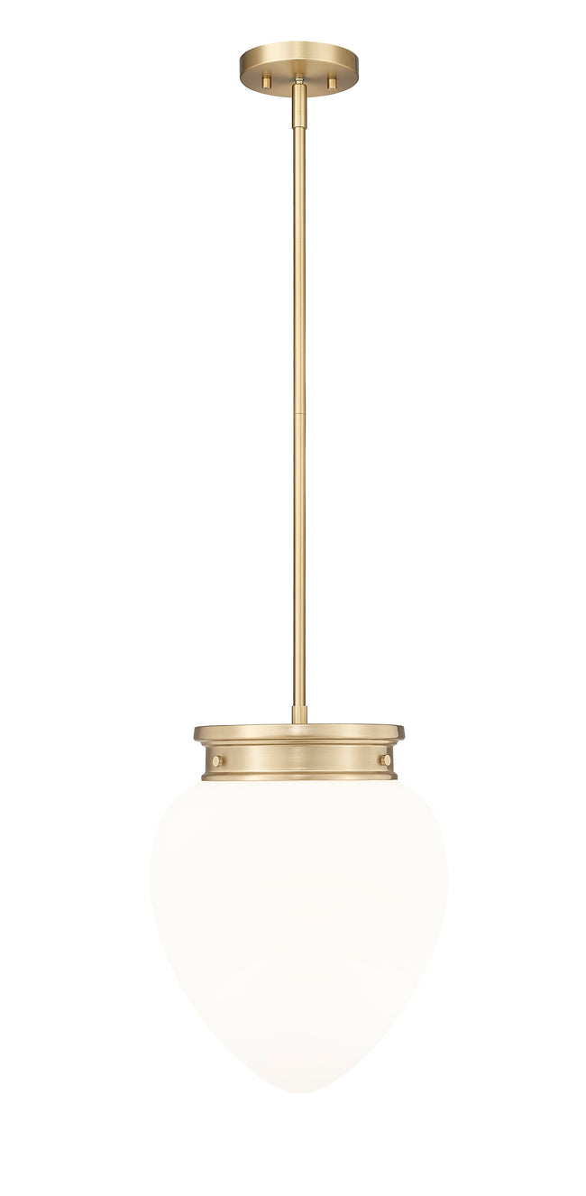 1945P12-MGLD - Gideon 1 Light 12" Pendant - Modern Gold