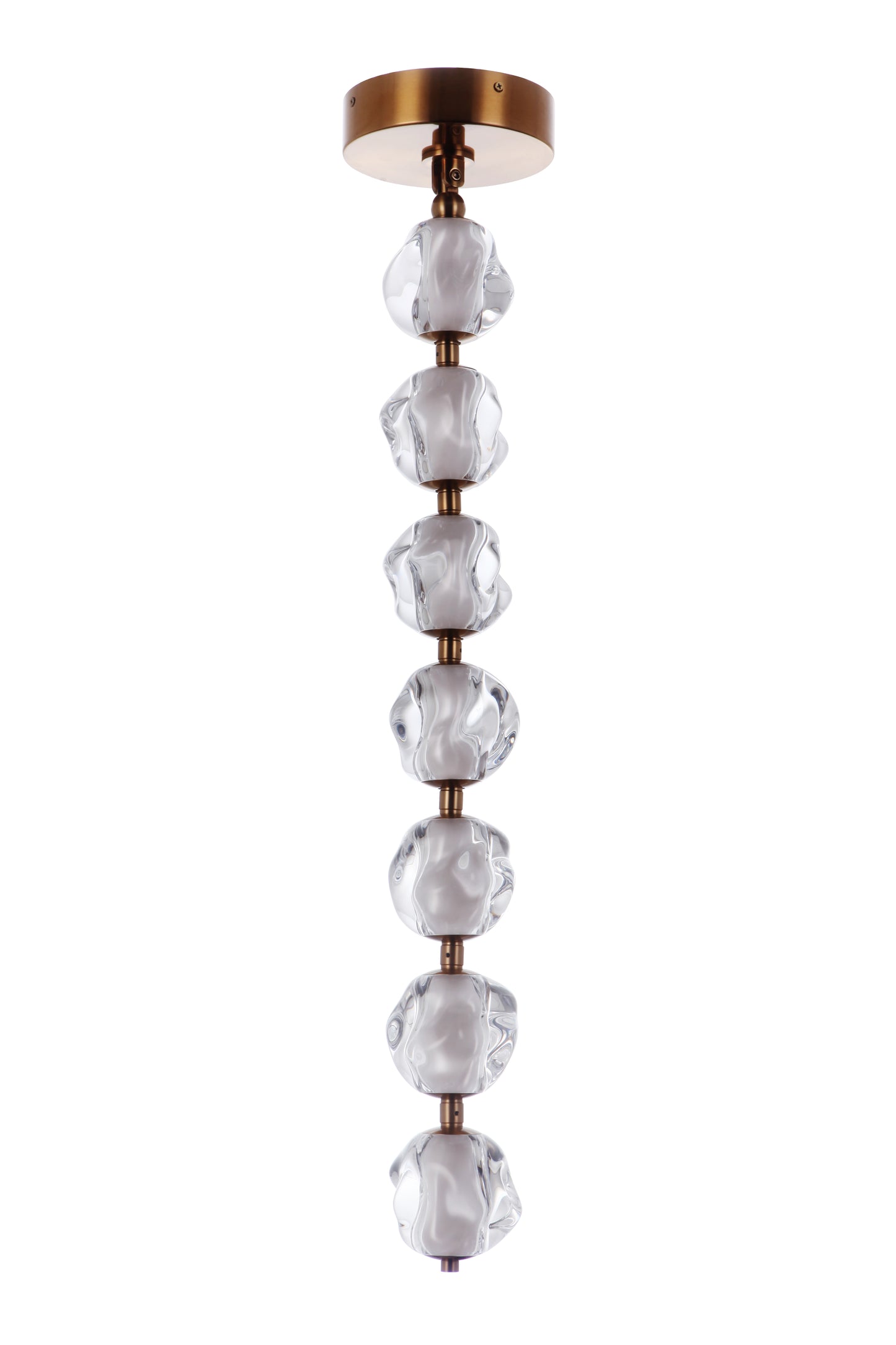 59491-SB-LED - Jackie 7.13" Wide Pendant - Satin Brass